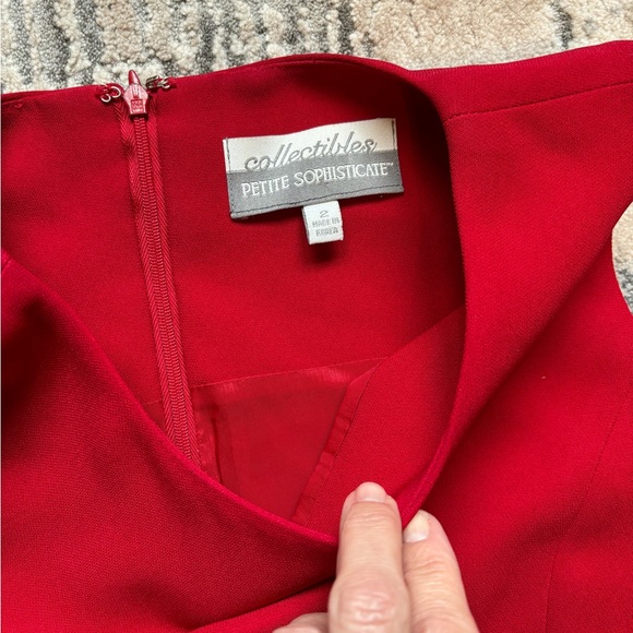 Red collectibles by Petite Sophisticate sheath dress size 2P - Picture 5 of 12